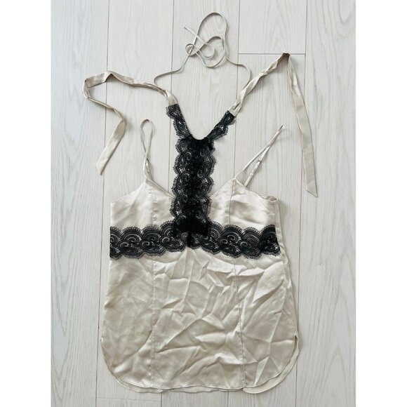 Dorothee Schumacher Lace Halter Silk Camisole Beige ( 2 ) - Picture 1 of 3